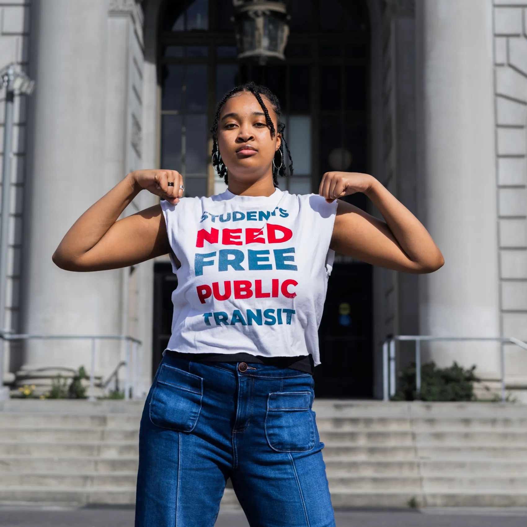 Student looks powerful!